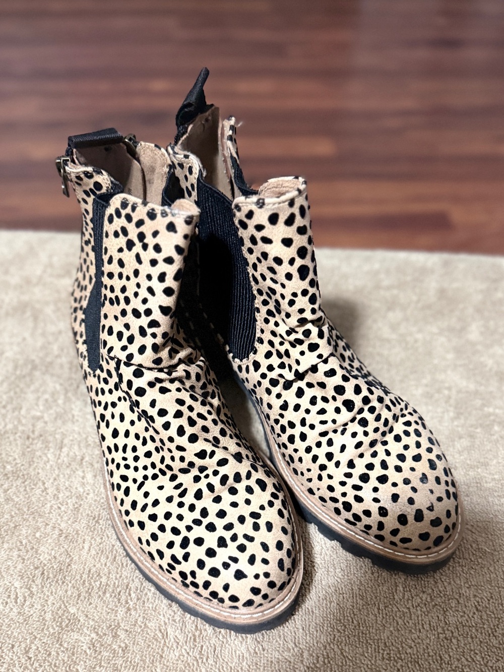 Blowfish Leopard Ankle Boots